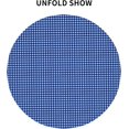 thumbnail image 3 of Round Tablecloth 60 Inch, Blue Grids Circle Tablecloth Heat Resistant Table Cloth Farmhouse Table Cover for Party, Wedding, Cocktail, Banquet, Festival, 3 of 8