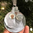 thumbnail image 6 of hengsof Clear Christmas Memorial Ornament Feather Ball, A Piece of My Heart is in Heaven, Christmas Tree Memorial Hanging Pendant Gift for Mom, Dad, Son, Daughter,Sister, Brother, Grandma, 6 of 6