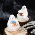 thumbnail image 4 of Garden Reading Statue Set Halloween Home Garden Decoration Resin Crafts, 4 of 7
