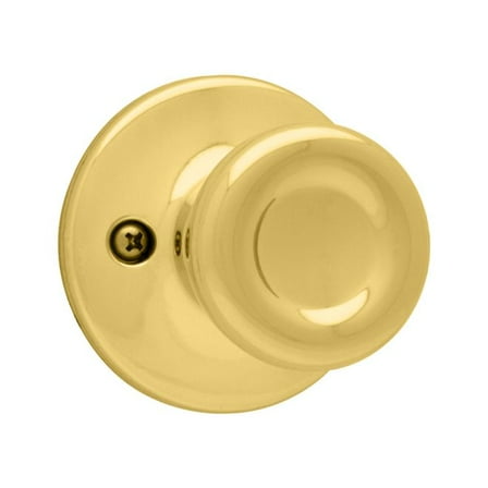 Kwikset CP488T-3 Clear Pack Tylo Knob Dummy Door Bright Brass Finish
