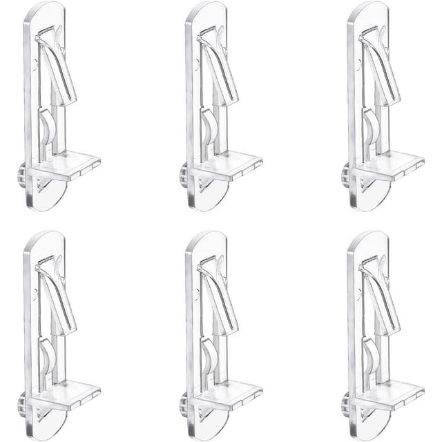 30 Pack Shelf Support Peg, Clear Plastic Locking Shelf Support Pin