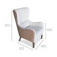 thumbnail image 5 of Bowery Hill Wingback Accent Chair in Beige, 5 of 5