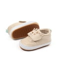 thumbnail image 5 of Cute Cartoon Rabbit Baby Slip On Sneakers for Boys Girls Breathable Leather Toddler Non Slip Walking Shoes Brown Size 5 Infant, 5 of 7
