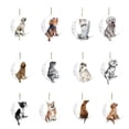 thumbnail image 4 of Wosthever Colgantes colgantes Acrílico Artesanía Decoración navideña Encantadores animales clásicos Llavero Colgante Hogar Ventanas Puertas Kits de decoración para fiestas Tipo12, 4 of 6