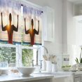 thumbnail image 2 of LALILO Kitchen Curtains and Valances Set of 3 36" Fitness Window Treatment Tiers for Window Decor, 2 of 5