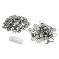 thumbnail image 2 of Pin Back Button Parts, 100 Sets Blank Button Badge Parts Set Smoothly Surfaces  For Handcraft 25mm/1.0in,32mm/1.3in, 2 of 8