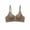 Coffee, variant on Zpanxa Wireless Bras for Women Seamless Deep V Lightweight Breathable Thin Straps Everyday T-shirt Bra Black 38ABC