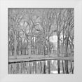 thumbnail image 3 of Rita Crane 15x15 White Modern Wood Framed Wall Art Titled - Along the Canal, 3 of 5