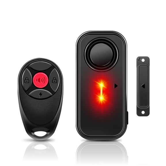 Door Alarm with Remote, GreenCycle 108dB Loud Door and Window Alarms for Pool, Anti-Theft Door Alarms for Kids Safety Home Store Garage Apartment Business Security IP66 Waterproof Indoor/Outdoor