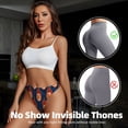 thumbnail image 4 of American Football Fire Flames Thongs for Women - No Show Seamless Womens Thongs Underwear, Soft Stretch G String Thongs for Women,Cuteness Ladies Breathable Thong Bikini Panties Briefs, 4 of 6