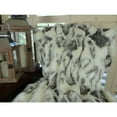 thumbnail image 4 of Plutus Ivory Rabbit Faux Fur Handmade Throw - Ivory & Gray - 60 x 84 in., 4 of 4