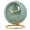 Green, variant on Analog Alarm Clock Minimalist Metal Desk Clock with Luminous Hands and Silent Quartz Movement for Bedside Desk Study, Compact Circular Needle Dial 90mm Diameter Green