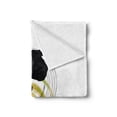 thumbnail image 2 of Youth Soft Flannel Fleece Throw Blanket, Black Silhouette of a Skater Man on Hand Drawn Style Spiral Hobby Activity, Cozy Plush for Indoor and Outdoor Use, 50" x 60", Orange Green Black, by Ambesonne, 2 of 5