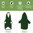 thumbnail image 6 of KLL Emerald Green Sparkling for Basic Dog Hoodie - Pet Hoodie Sweater with Leash Hole - Cute Dog Sweatshirt - Pet Clothes Hooded Sweatshirt for Dog & Cat -X-Small, 6 of 8
