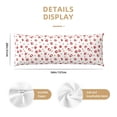 thumbnail image 3 of Lsque Lips Kiss Body Pillow Case Cover,Ultra-Soft Microfiber Bed Pillow Cases 20x54 inches,Elegant Bedding,Breathable Durable Pillow Cover with Envelope Closure, 3 of 8
