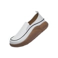 thumbnail image 3 of Zapatos informales para mujer, suelas de goma, ropa de calle superior de PU, zapatos deportivos de moda, zapatos cómodos para caminar al aire libre pa Beige SM SunniMix Plataforma de mujeres, 3 of 8