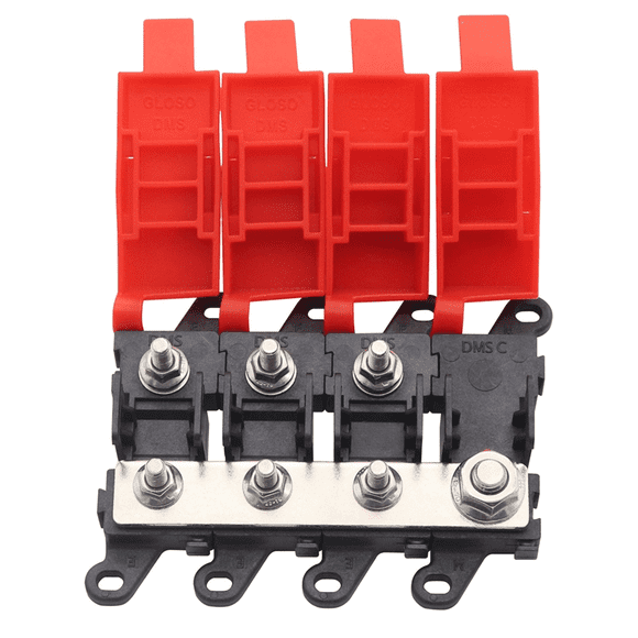 3 Way Distribution Block 200A Bolt on Fuse Type Power Distribution Marine SUV BDFS MIDI Fuse Holder for Car Truck RV,1 x 3 Way Distribution Block