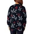 thumbnail image 5 of Hearthz Nursing Jackets for Women Christmas Snap Front Nurse Uniforms Funny Xmas Warm Up Long Sleeve Scrubs Tops S-5XL, 5 of 6