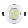 thumbnail image 1 of Mistaha Silver LED Ceiling Recessed Down Light Fixture Lamp Super Bright Lights Indoor Lighting Warm, 1 of 8