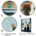 thumbnail image 3 of Designart Two Cats In Paris II Canvas Wall Art, 3 of 5