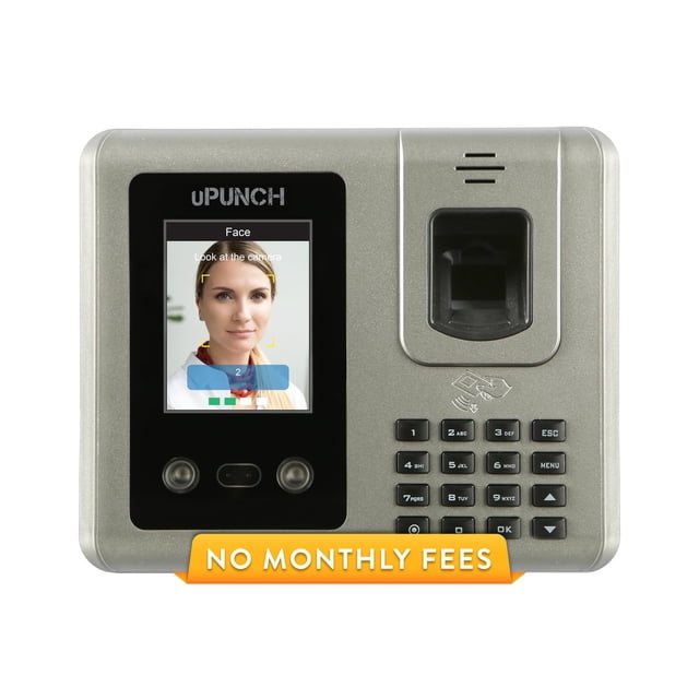 uPunch CR1000 Digital Time Clock and Date Stamp for Small Business: Complete Employee Time Tracking System with 50 Time Cards, Ribbon & Keys