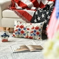 thumbnail image 4 of Sm:)e Floral 4th of July Patriotic Throw Pillow Cover Outdoor 12 x 20 Inch, 4 of 6