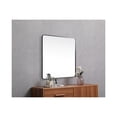 thumbnail image 5 of Soft corner metal square mirror 42x42 inch in Black, 5 of 9
