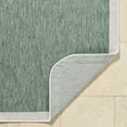 thumbnail image 3 of Livabliss Outdoor Rugs, 7x9 Miami Beach Traditional Medium Green Area Rug for Patio, Porch, Deck, Backyard, Waterproof Indoor Outdoor Carpet (6'7" x 9'), 3 of 7