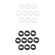 thumbnail image 1 of 20 piezas de goma suave silicona tijeras de peluquero anillos de agarres protectores, 1 of 9