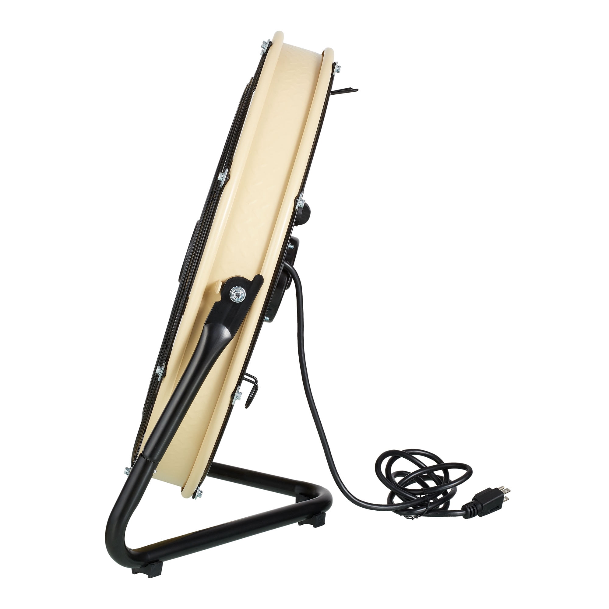 Kool-Flo New 20-inch High Velocity Drum Fan with Wall Mount, Black/Sandstorm