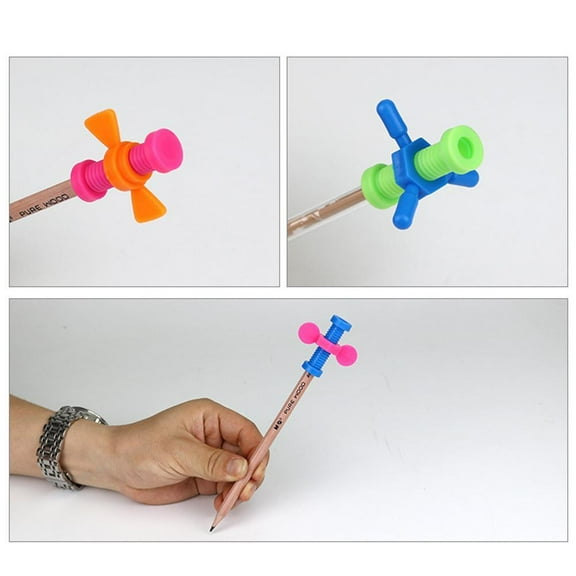 FurNest 4Pcs/Set Pencil Topper Spinner Kinder Erwachsener Dekompression Tool