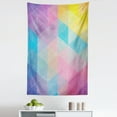 thumbnail image 1 of Indie Tapestry, Abstract Triangles Classical Diamond Line Pattern in Dreamy Colors Modern, Fabric Wall Hanging Decor for Bedroom Living Room Dorm, 5 Sizes, Multicolor, by Ambesonne, 1 of 1