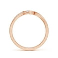 thumbnail image 2 of ANGARA Natural Diamond Twin Shank Bypass Engagement Ring in 14K Rose Gold for Women (Size-3mm| Color-G| Clarity-VS2) | April Birthstone, Anniversary, Jewelry Gift for Women | Natural Diamond Ring, 2 of 9