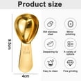 thumbnail image 2 of 3 Pack Coffee Scoop,Stainless Steel Coffee Spoons Tablespoon Measuring Spoons for Tea,Ground Coffee,Whole Bean(15ml)golden9.5*4cm, 2 of 5
