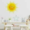 thumbnail image 6 of HAZIUA Under $5 Smilings Face Sun Wall Sticker Kindergarten Background Decoration Self Adhesive Window Glass Cartoon Sticker Yellow, 6 of 6
