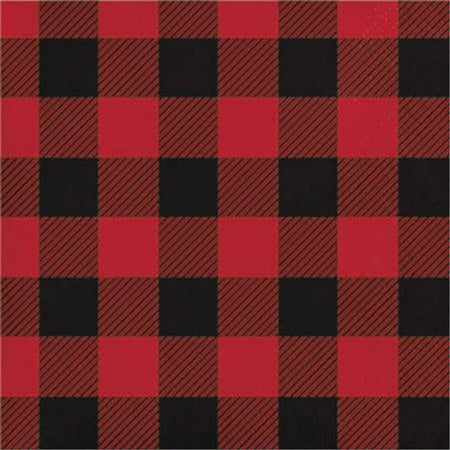 Group 12 by 16 Count Buffalo Plaid 2 Ply Beverage Napkins - Case of 12