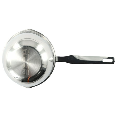 

GYZEE Small Stainless Steel Milk Pot Frying Pan Oil Splashing Pot Thick Kitchen Tools(300ml)