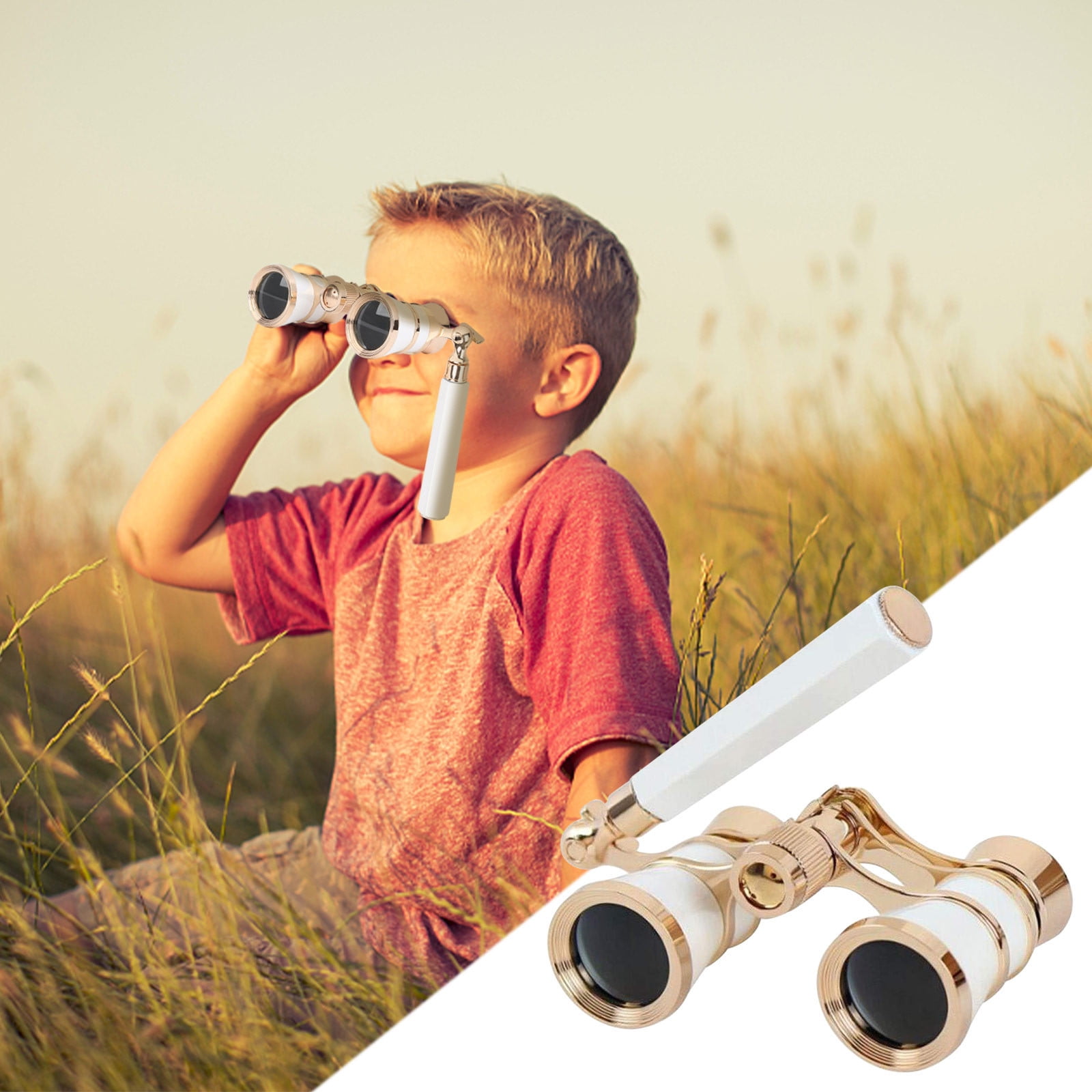 SHENGXINY Telescope Clearance 3X25 Mirror With Handle Retro Optical All