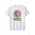 thumbnail image 2 of Hispanic Heitage Month Puerto Rican Flag Iron-On Graphic Tees With 100% Cotton Fabric,Suitable for Boys And Girls,Size From 3T-13Y,Ideal Gift for Kids, 2 of 5