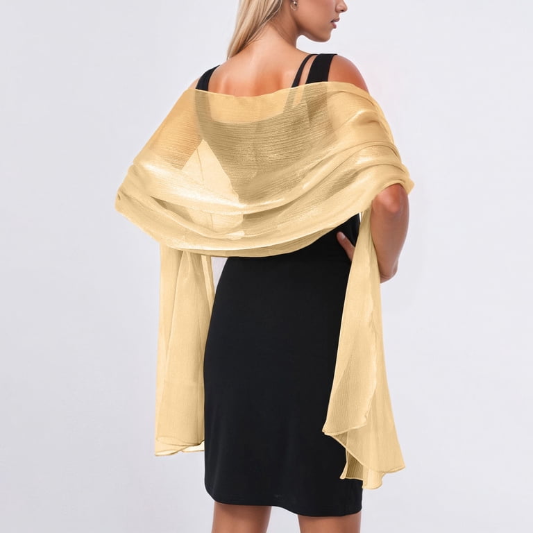 what color shawl with gold dress Scarf, Shawls and Wraps for Evening Dress Bridal Party
