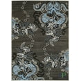 thumbnail image 6 of Handcraft Rugs - Blue/Gray/Silver/Black/Abstract Area Rug Modern Contemporary Flower-patterned Design, 6 of 7
