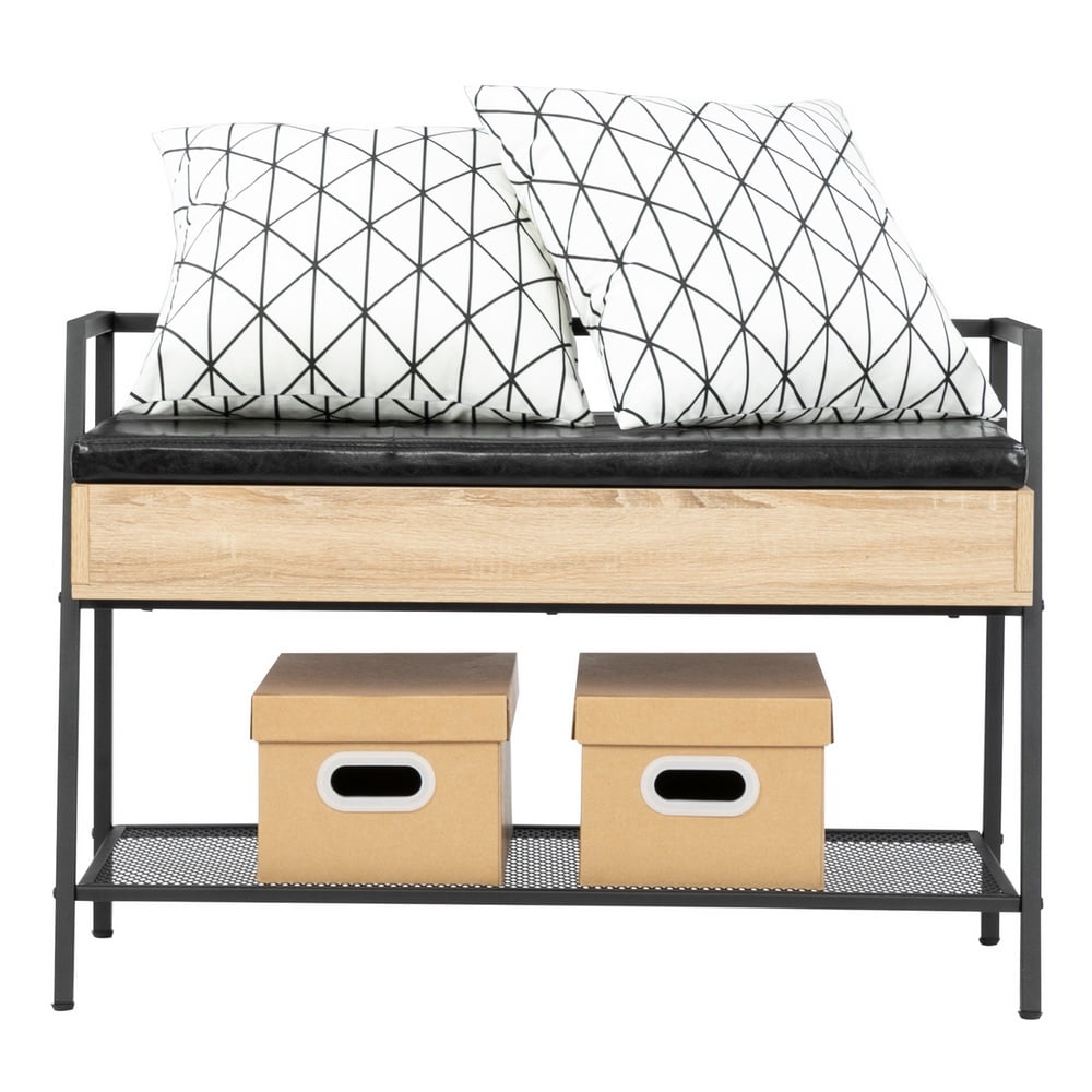Kepooman Shoe Bench, Entrance Floor Shoe Rack Bench, Bedroom Modern Stool, 2-story Trapezoid with Handrails, White Oak Kepooman Shoe Bench, Entrance Floor Shoe Rack Bench, Bedroom Modern Stool, 2-story Trapezoid with Handrails, White Oak