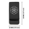 thumbnail image 2 of Stainless Steel Sacred Geometry Seed of Life Classic Slim Money Clip Credit Card Holder, 2 of 2