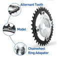 thumbnail image 4 of Plato de conversión Cola BCD104mm Motor de accionamiento medio Aleación de aluminio Accesorio Adaptador de Rueda 32T negro, 4 of 7