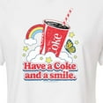 thumbnail image 3 of Coca-Cola - Have A Coke And A Smile - Juniors Cropped Pullover Hoodie, 3 of 5