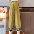 thumbnail image 4 of Girls Casual Trousers for Girls Cargo Style with Multiple Pockets Comfortable Everyday Wear for Kids, 4 of 5