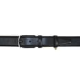 thumbnail image 3 of Men Black Genuine Leather Belt PIERO ROSSI Turkey Soft Full Grain #Black-B, 3 of 5