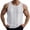 White, variant on Tank Tops Men Lightweight Breathable Relaxed Fit Hollow out See through Sleeveless Shirt Beach Hippie Tank Shirts