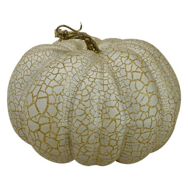 7" Champagne Gold Fall Harvest Tabletop Pumpkin