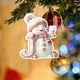 thumbnail image 3 of Snowman Letter Christmas Tree Holiday Decoration Pendant, Festive Ornament for Xmas Decor, Home Holiday Party Gift, Merry Snowman Hanging Decor, 3 of 6